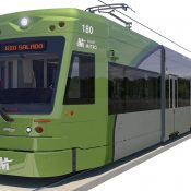 Glass design in Tempe Streetcar light rail