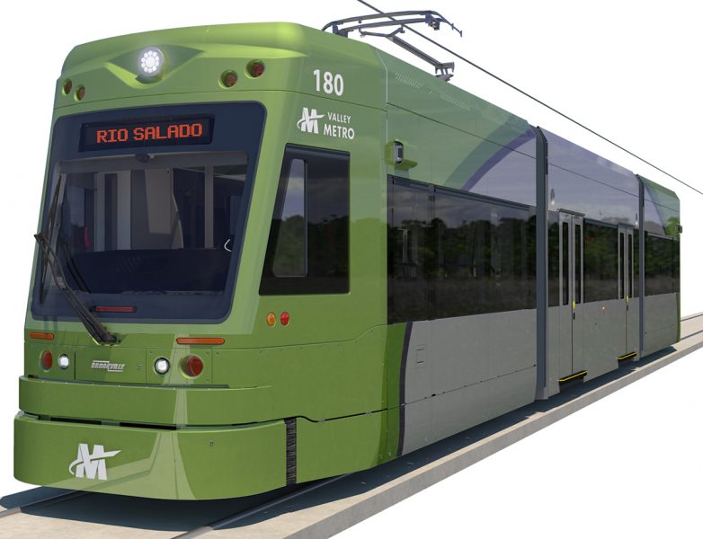 Glass design in Tempe Streetcar light rail