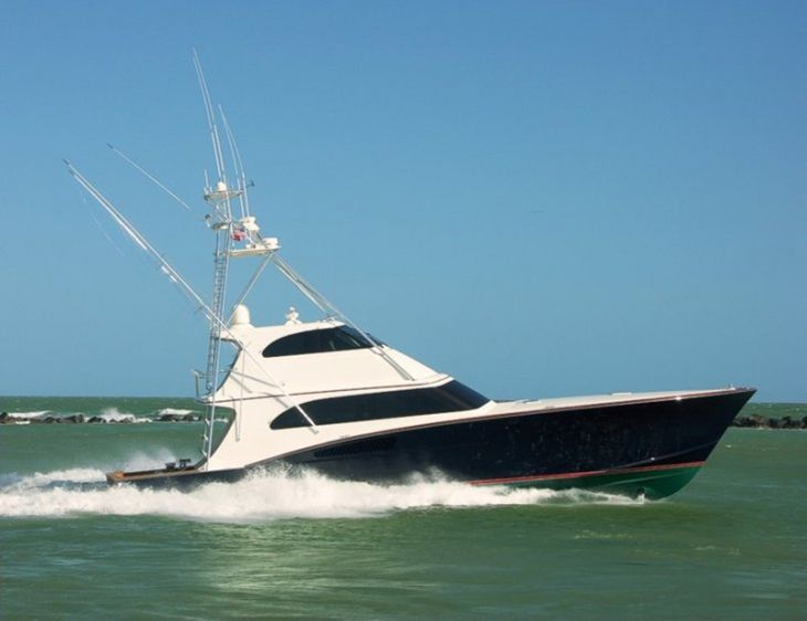 Yacht boat with marine glass